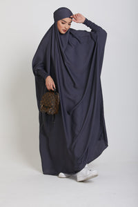 One Piece Full Length Jilbab/ Prayer Abaya - Pebble