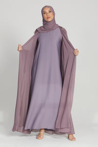 Premium Textured Inner Slip Dress - Lilac
