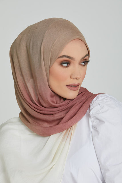 Modal Ombre Hijab - Canyon Rose