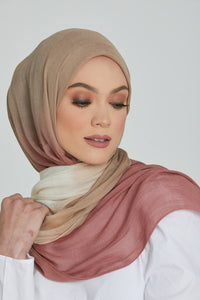 Modal Ombre Hijab - Canyon Rose