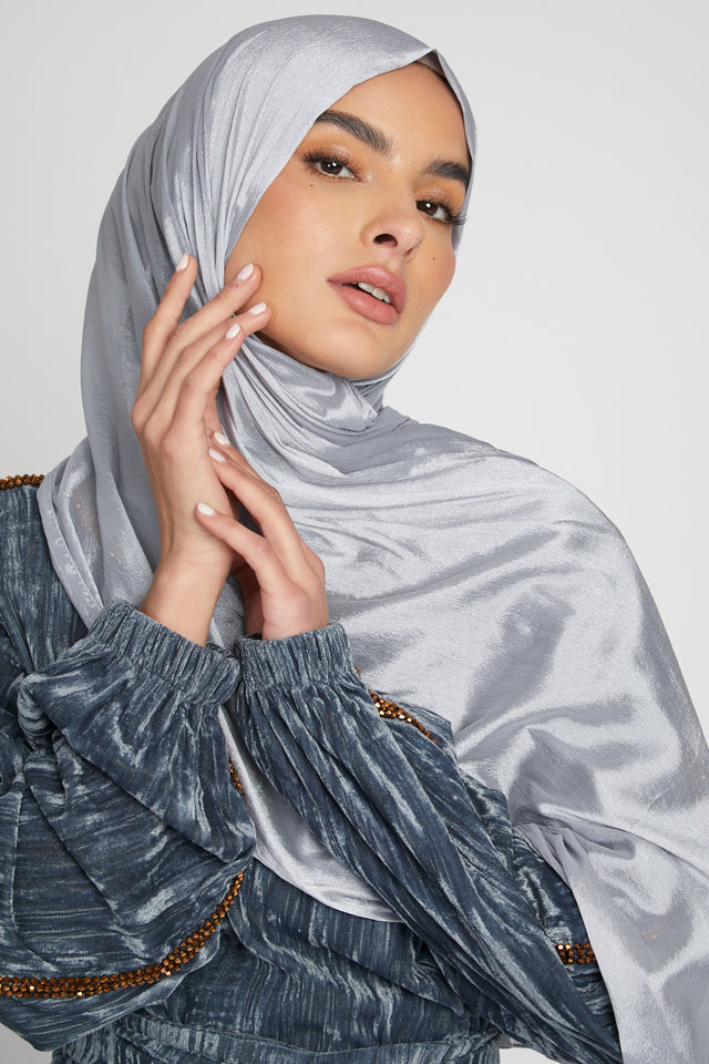 Satin Chiffon Hijab - Winter