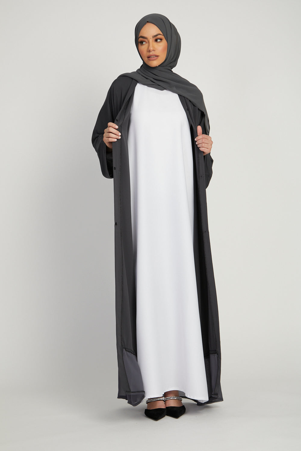 Sleeveless Abaya Inner Slip Dress Plain Under Abaya Inner Dress