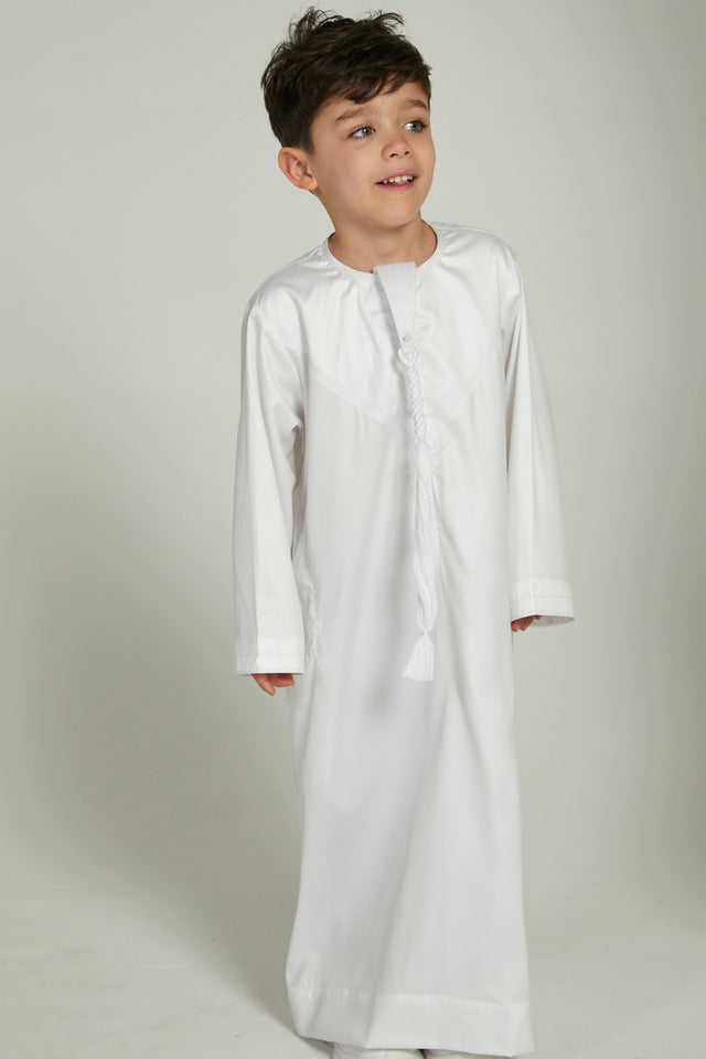 Junior Boys Emirati Thobe - White
