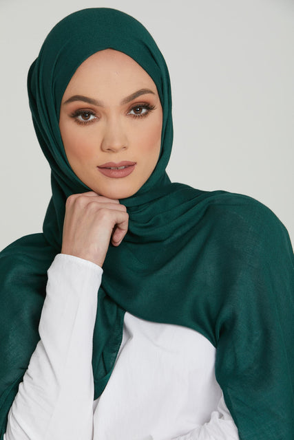 Premium Micro Modal Hijab - Forest Green