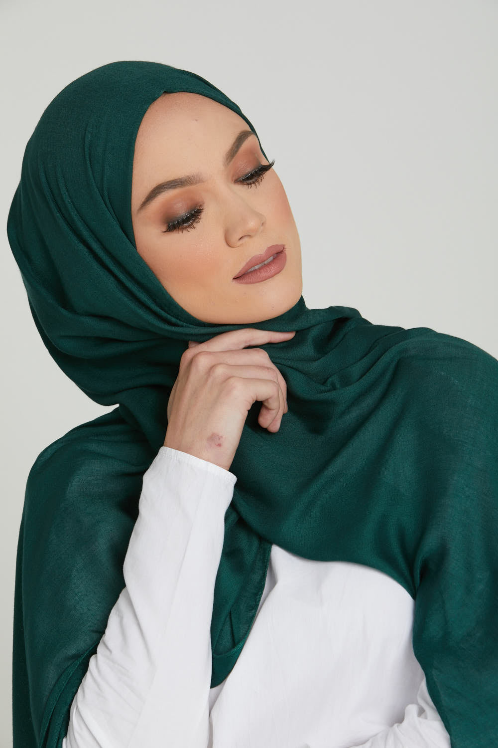 Premium Micro Modal Hijab - Forest Green
