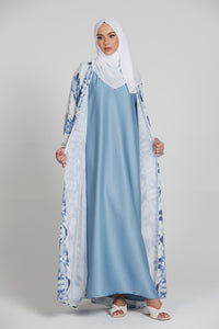 Powder Blue Iridescent Inner Slip Dress - Sleeveless