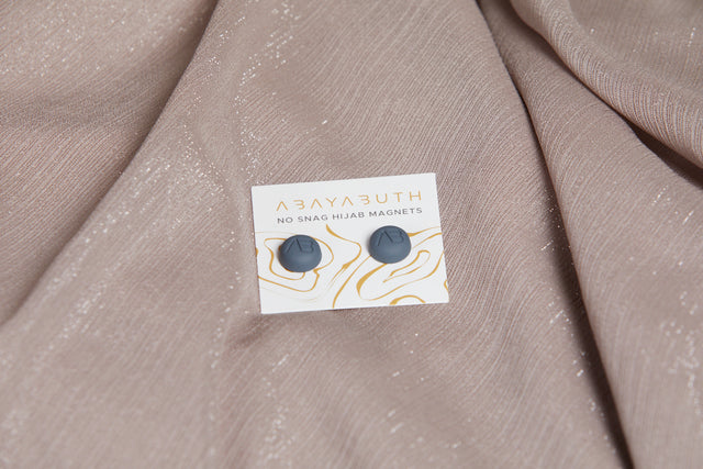 Two Pack Premium Hijab Magnet  - Matte Grey