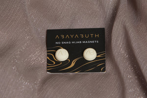 Two Pack Premium Hijab Magnet  - Matte Ivory