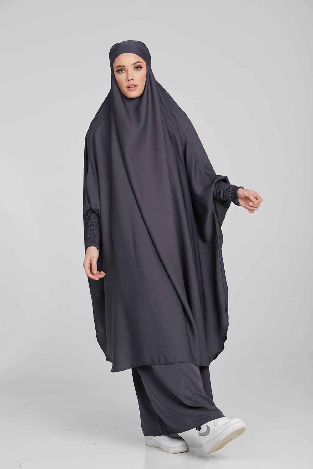 Two Piece Jilbab/Prayer Set Pebble – AbayaButh1