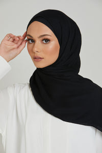 Premium Micro Modal Hijab - Black