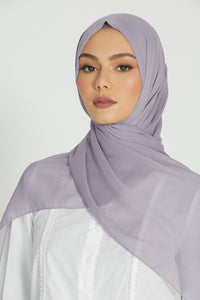 Luxury Crinkle Chiffon Hijab - Lilac