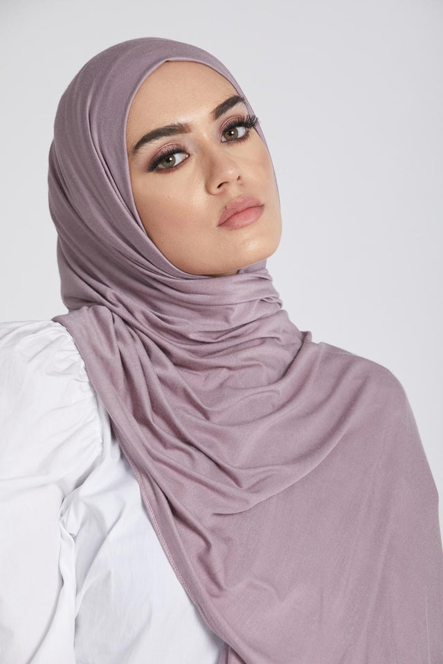 Dreamy Mauve Jersey Hijab