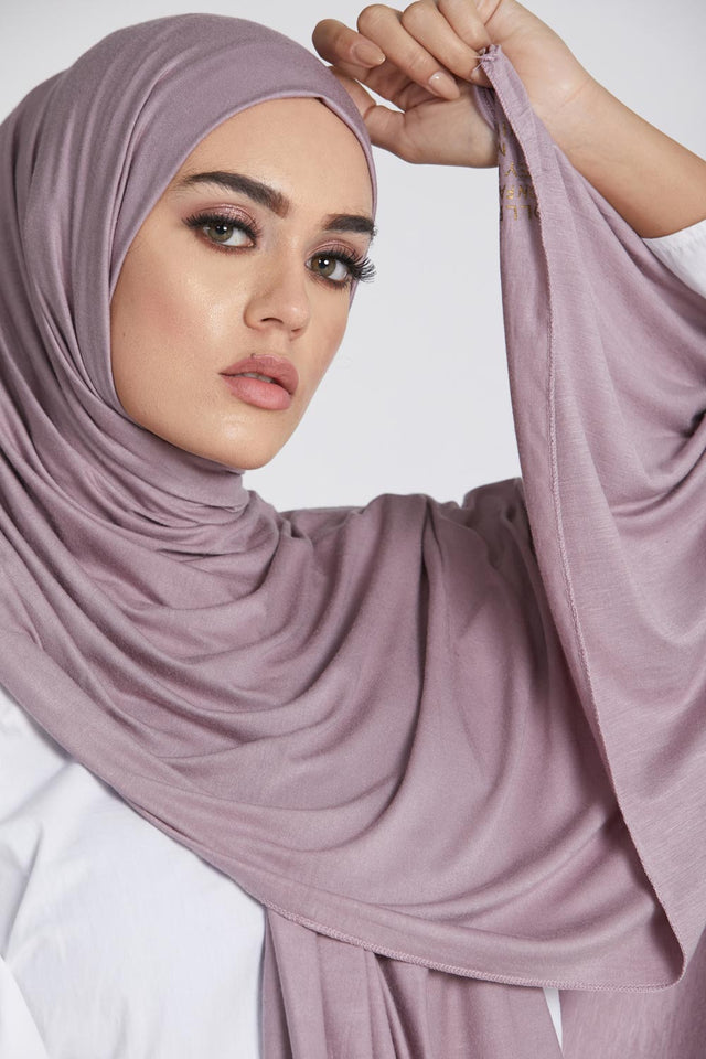 Dreamy Mauve Jersey Hijab