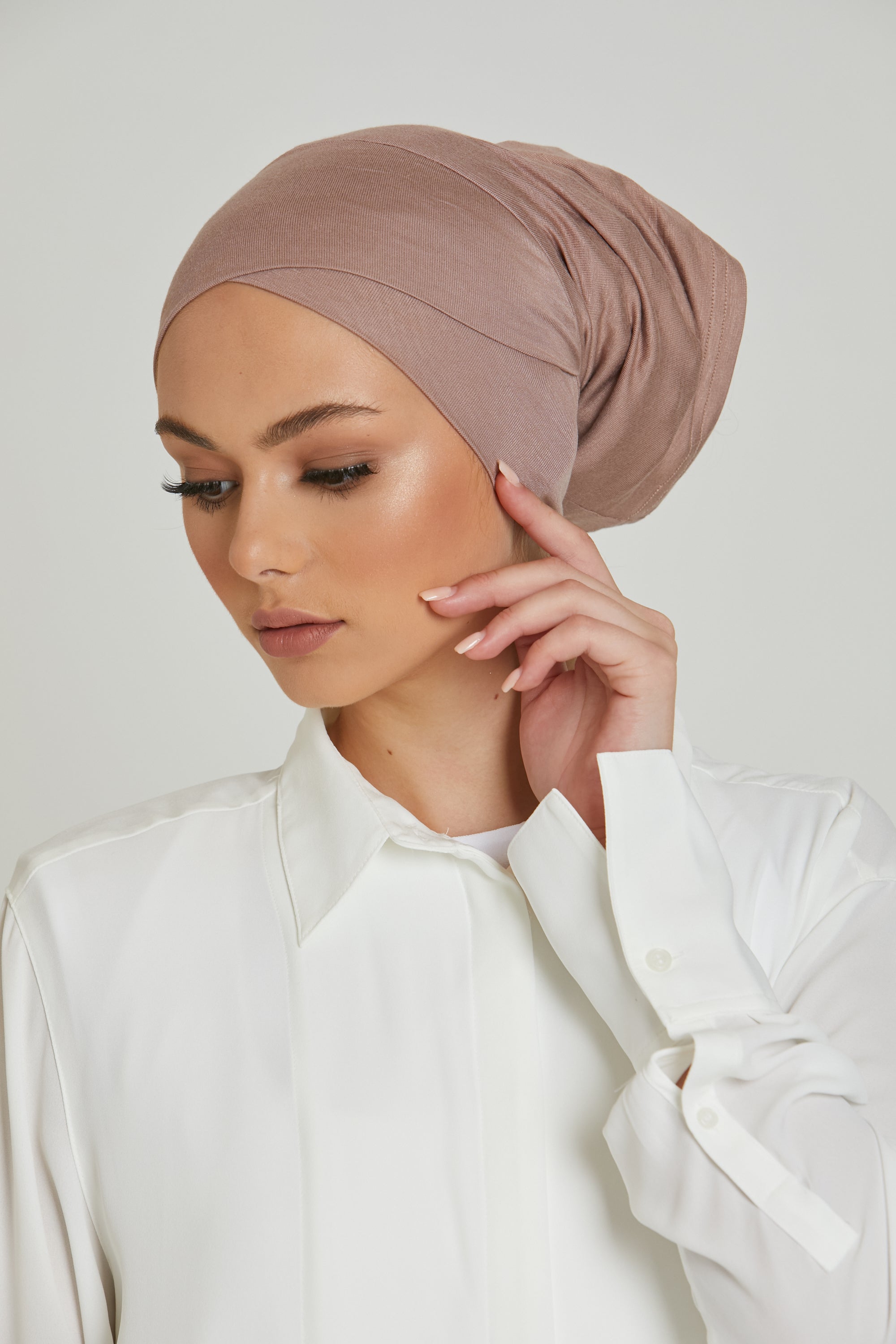 Tube Hijab Caps Criss Cross - Main Image