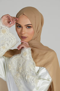 Luxury Georgette Hijab - Safari Sand