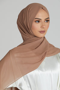 Luxury Georgette Chiffon Hijab - Butterscotch