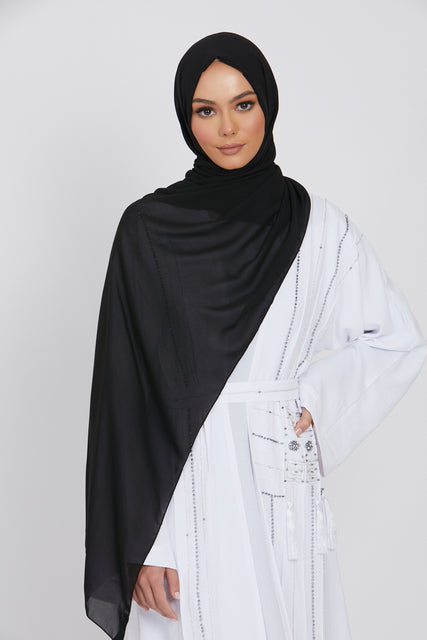 MAXI Luxury Georgette Hijab - Black