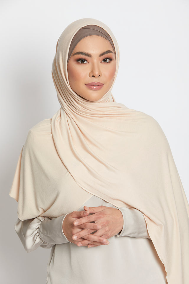 Vanilla Jersey Hijab