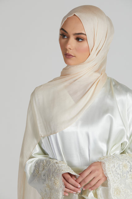 Premium Modal Matt Hijab - Perfectly Pale